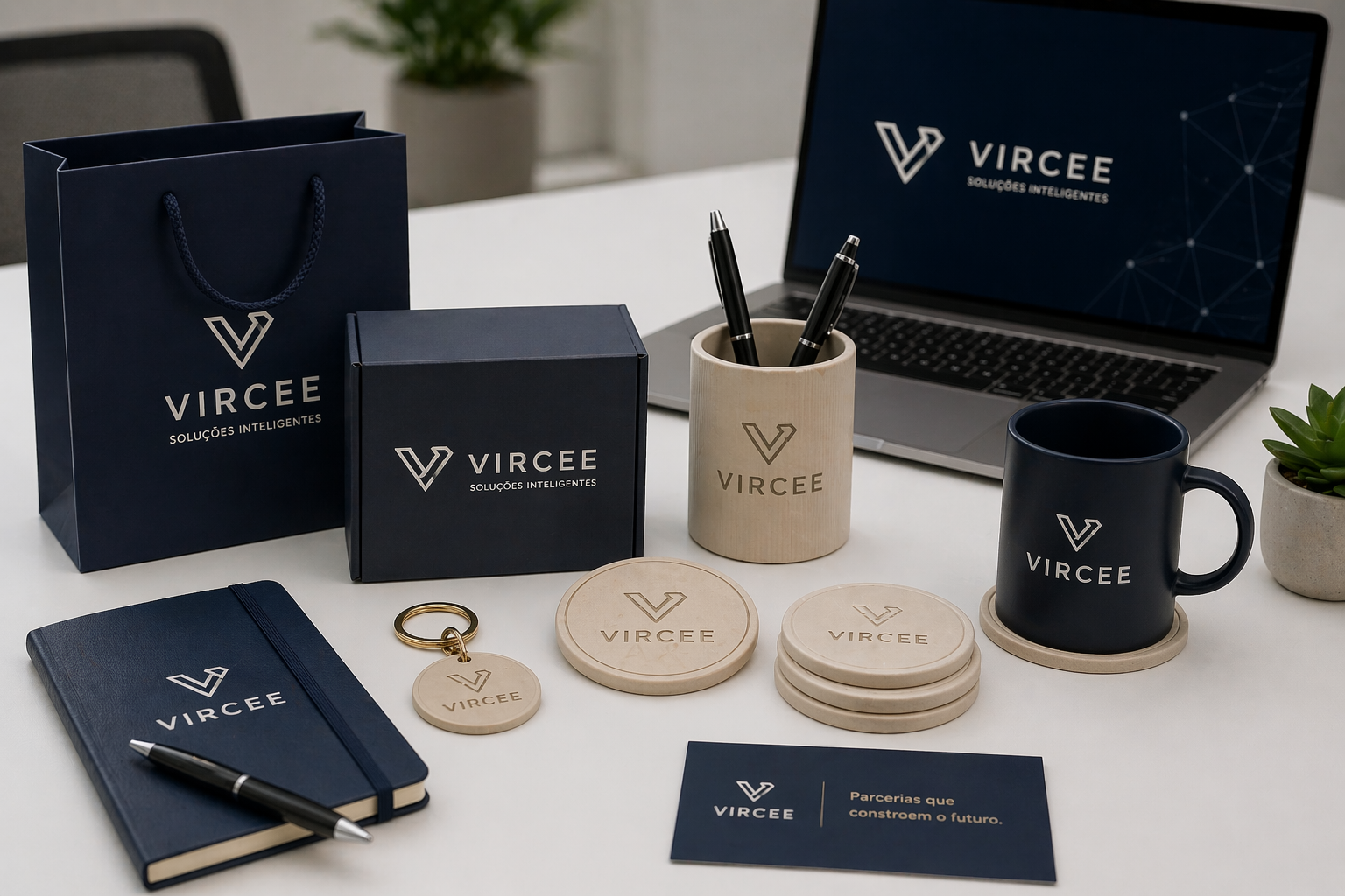 Evento corporativo com brindes personalizados PONTO BASE